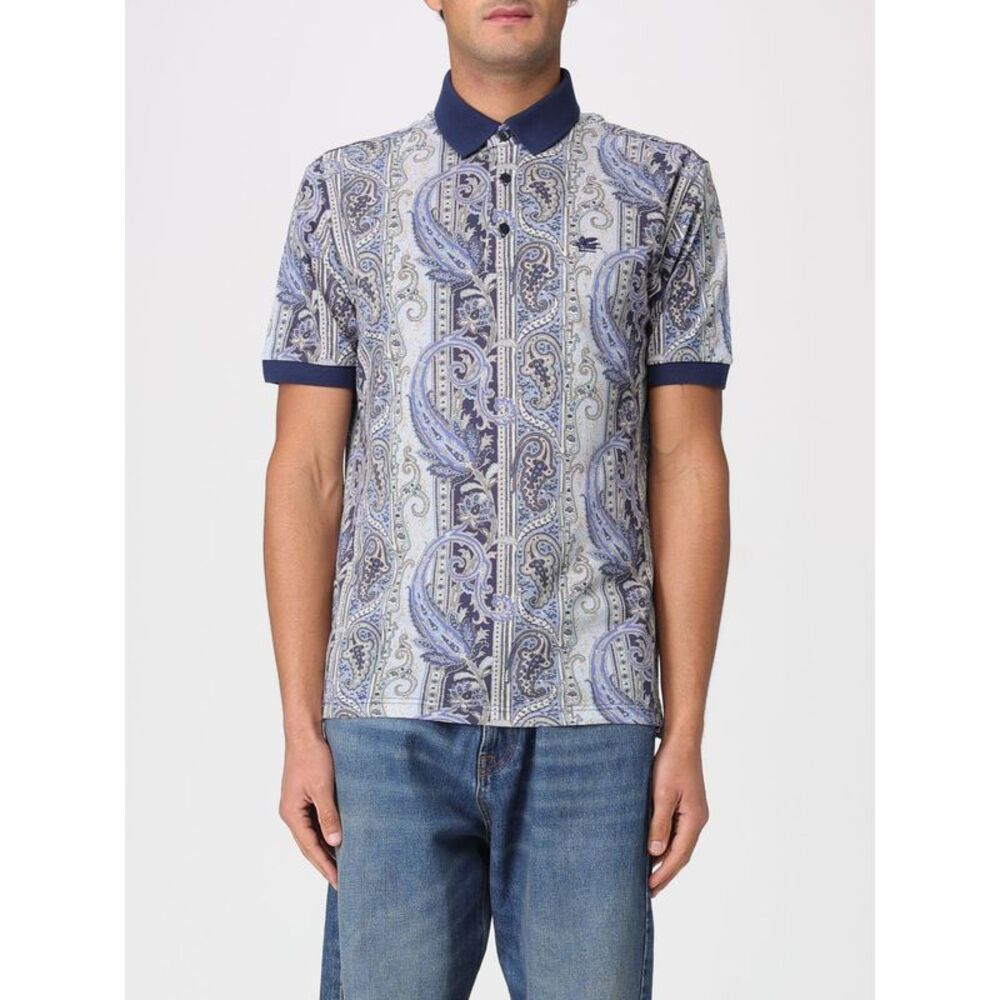 Etro Polo Shirt Men Blue